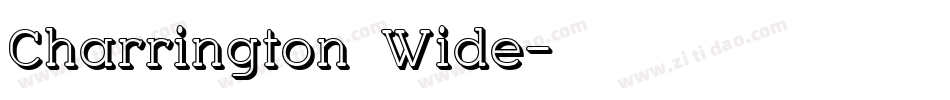 Charrington Wide字体转换